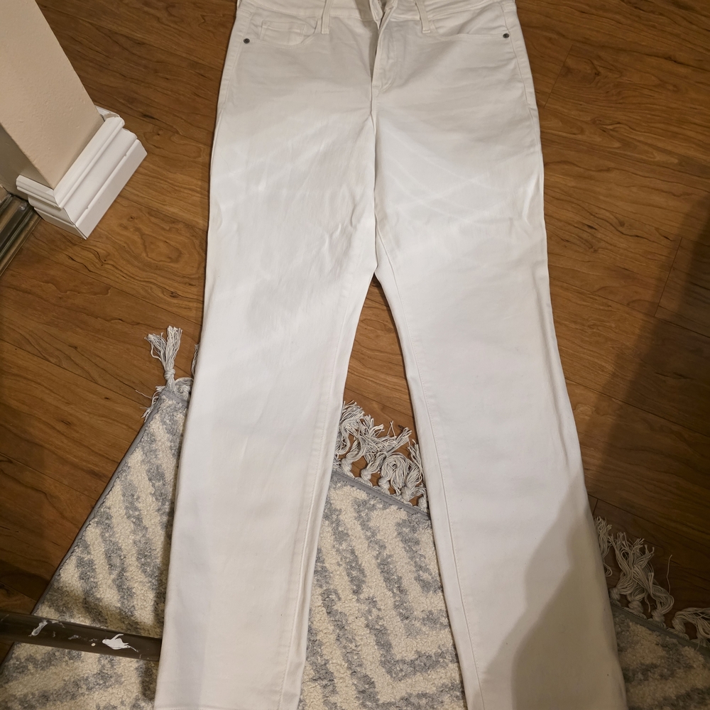 Old Navy Women's Cream Straight Leg Jeans